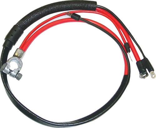 1969-72 Dodge, Plymouth A-Body; Positive Battery Cable; Small Block; with Molded Starter Lug/Heat Sheath