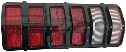 1971-72 Dodge Demon; Outer Tail Lamp Lens; Gloss Black Trim; LH Drivers Side