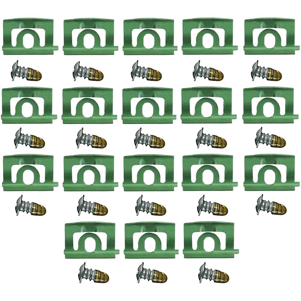 MA9871B - 1968-69 Plymouth Barracuda; Rear Window Molding Clip Set; Coupe, Hardtop; 18-Piece Set