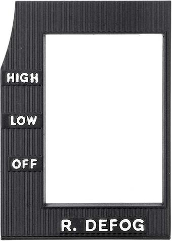 1968 Charger / Coronet Defroster Switch Trim Plate
