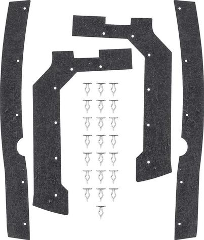 1968-69 Dodge Coronet; Headlight Splash Shields; Top Front Inner Fender