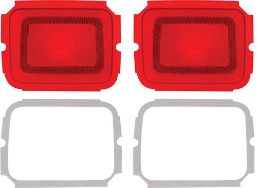 1964 Dodge Polara; Tail Lamp Lenses; with Gaskets; Pair