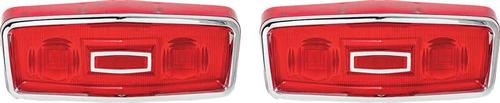 1964 Plymouth Belvedere / Savoy Tail Lamp Lens; with Gaskets; Pair