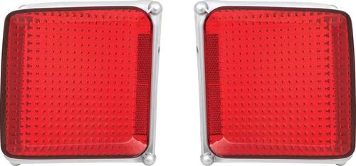 1969 Road Runner / Satellite Tail Lamp Lenses; with Gaskets; Pair