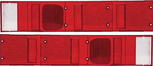 1971 Dodge Charger Tail Lamp Lens Set; with R/T or SE; Pair