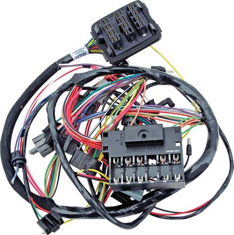 1968 Dodge, Plymouth B-Body; Complete Under-Dash Wire Harness; with Oil Light
