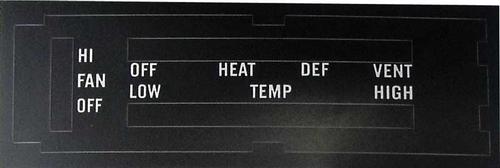 1973-74 Mopar B-Body Without AC Heater Control Decal