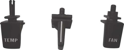 1968-70 Mopar B-Body Without AC 3 Piece Heater Push Button Sliders Set