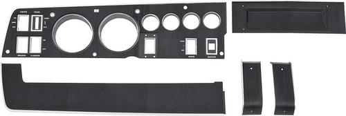 1968 Mopar B-Body Rallye Dash Bezel Set Without AC Or Radio - BlACk
