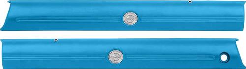 MD706338 - 1970 Charger; Front Upper Door Panels; Dark Blue; with Emblems