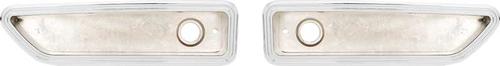1970-71 Dodge Challenger; Rear Side Marker Bezels; Pair