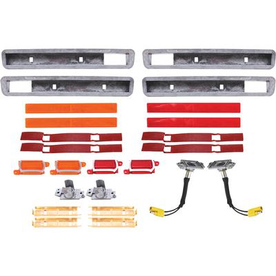 1970-71 Barracuda, Cuda; Side Marker Lamp Set ; Front and Rear ; Complete