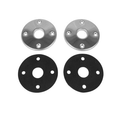 Trim Parts 1969-1974 Mopar Licensed, Stainless Steel Hood Pin Bezels and Gaskets - (MPHP102PS)