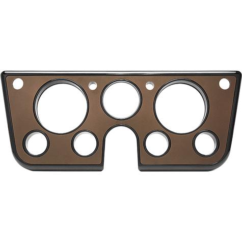 1967-72 Chevrolet/GMC Truck, Blazer, Jimmy, Suburban; Billet Aluminum Dash Gauge Bezel; Gloss Black Powder Coated Bezel