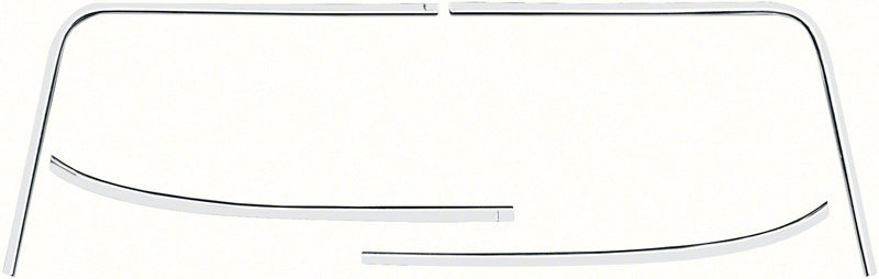 R1650 - 1968-74 Chevy II Nova; Front Windshield Molding Set; 2 Door; 4 Piece Set