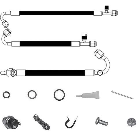 1958-59 Chevrolet Pickup Truck; Vintage Air SureFit Standard Reduced Barrier Hose Kit