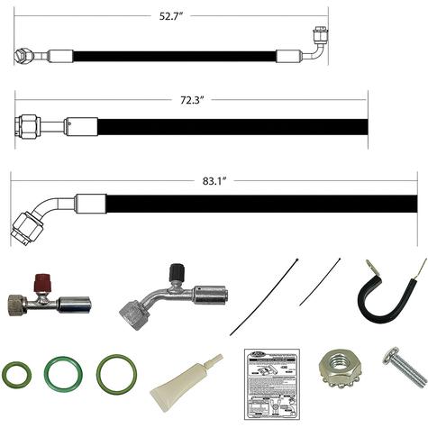 1957 Bel Air, Two-Ten, One-Fifty; Vintage Air SureFit Modified Reduced Barrier Hose Kit