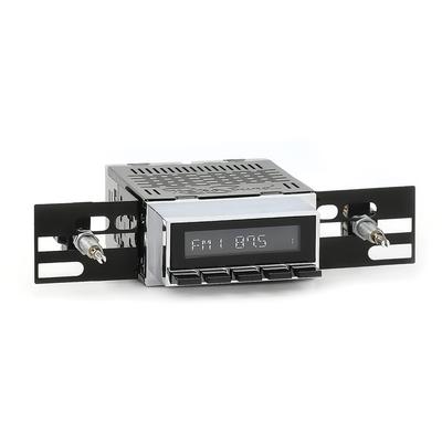 RetroSound Long Beach Series Radio - Chrome Face/Black Buttons; Without Knobs or Faceplate