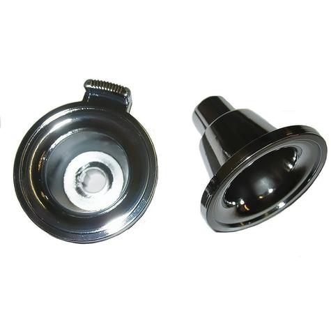 1970-72 Chevrolet Chevelle, El Camino, Monte Carlo, S.S. Models;Chrome Inner Mono Radio Knobs; Pair