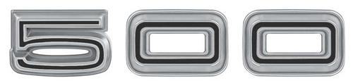 RM4140 - 1967 Dodge Coronet; 500 Quarter Panel Emblem; LH or RH Side; Black