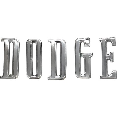RM4142 - 1970, 1972-74 Dodge Challenger; D-O-D-G-E Rallye Hood Emblem Letter Set