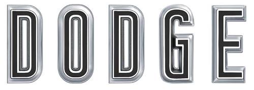RM4228 - 1967 Charger, Coronet; DODGE Hood Emblem; Mopar Licensed; 5 Piece Set