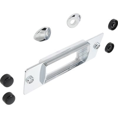 1947-53 Chevy, GMC Truck; Chrome Bezel And Black Knob Kit; For RetroSound Classic Radiio
