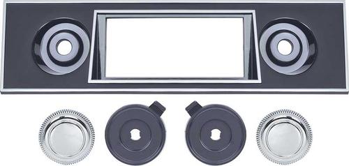 1967-68 Camaro, Firebird; Bezel And Chrome Knob Set; For RetroSound Series 1 Radio; Black
