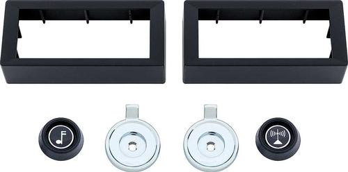 1970-81 GM F-Body - Bezel And Knob Set - Black