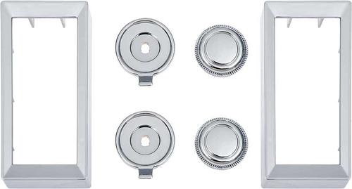 1970-81 F-Body Bezel And Knob Set - Chrome