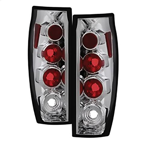 2002-2006 Chevrolet Avalanche; Euro Style Tail Lights; Chrome