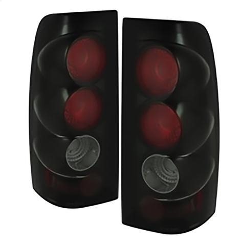 2003-2007 Chevrolet Silverado 1500/2500; Euro Style Tail Lights; Black Smoke