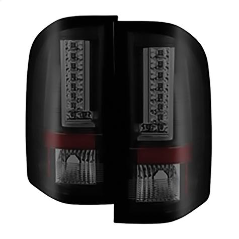 2007-2013 Chevrolet Silverado 1500; 2007-2014 Chevrolet 2500HD; Version 2 LED Tail Lights; Black
