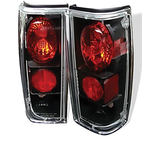 1982-1993 Chevrolet S10; GMC S10 Blazer; Tail Lights; Black
