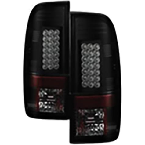 2008-2016 Ford F250/F350; LED Tail Lights; Black Smoke