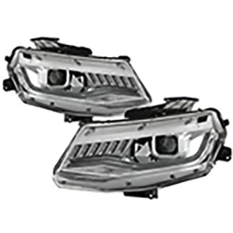 2016-2018 Chevrolet Camaro; Halogen Model Projector Headlights; Sequential Turn Signal; Chrome
