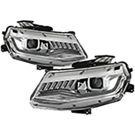 2016-2018 Chevrolet Camaro; HID Model Projector Headlights; Sequential Turn Signal; Chrome