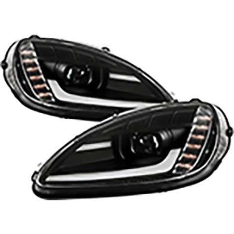 2005-2013 Chevrolet Corvette C6; Projector HID Headlights; Black