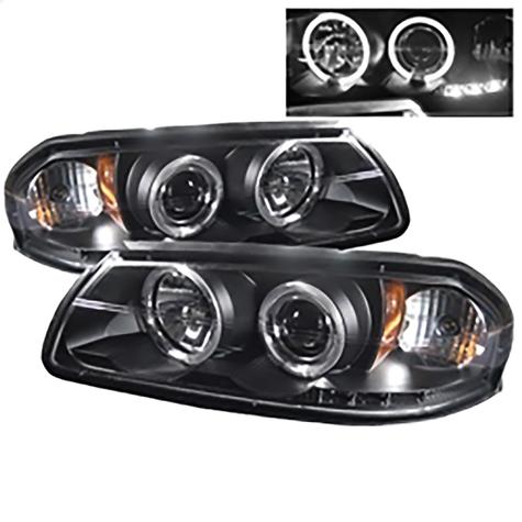 2000-2005 Chevrolet Impala; Projector Headlights; Black
