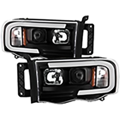 2003-2005 Dodge Ram 1500/2500/3500; High-Power LED Headlights; Black