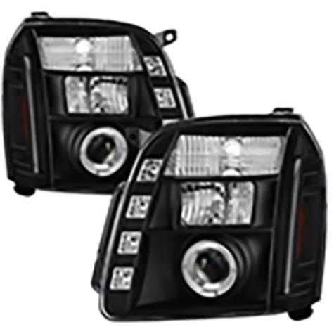 2007-2014 GMC Yukon; Projector Headlights; Black