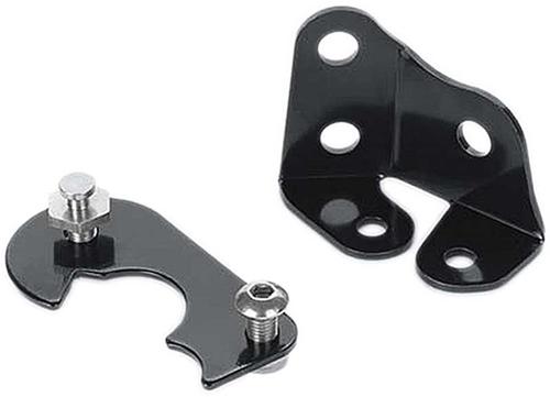 Lokar Throttle Cable Bracket Set - Ram Jet 350 Small Block - Black Stainless Steel