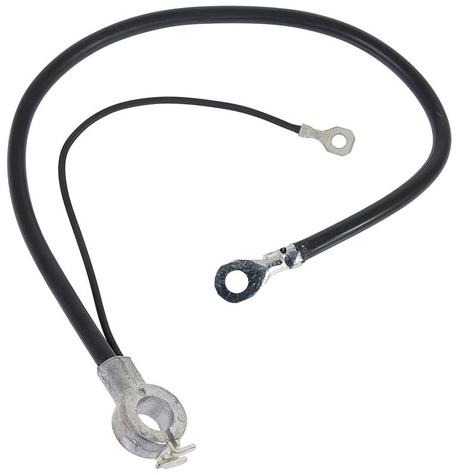 1964-66 Impala, Bel Air, Biscayne; "Spring Ring" Negative Battery Cable; 8 Cylinder; without Air Conditioning