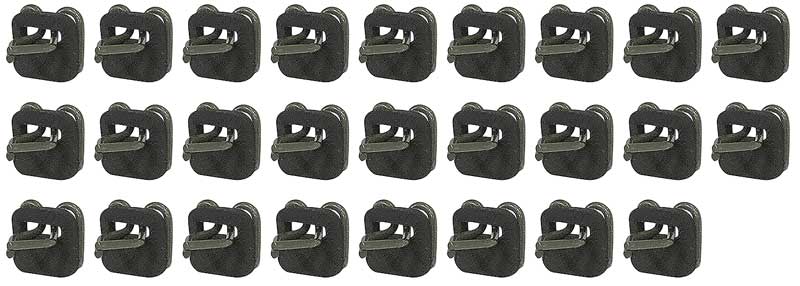 T1474 - 1962-66 Chevrolet Long Bed; Lower Bed Molding Clips; OE-Style; 26 Piece Set