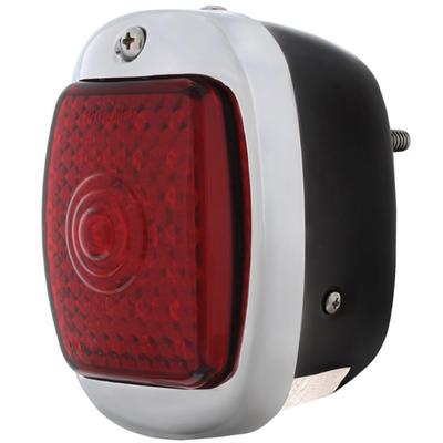 1940-53 Chevrolet, GMC Truck; LED Sequential Tail Light Assembly w/ 6 LED License Lens; Black Housing; Fits Left Hand, D