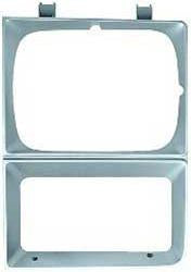1983-84 Chevrolet; GMC; Pickup; Blazer; Jimmy; Suburban; Headlamp Bezel; Single Headlamp; Argent Silver; LH, Driver Side