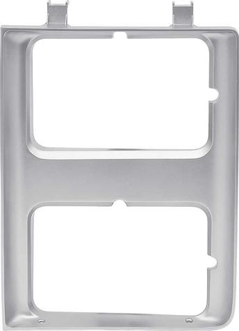 1985-88 Chevy, GMC Pickup, Blazer, Jimmy, Suburban; Headlamp Bezel; with Dual Headlamps; with Chrome Grill; Silver; LH D