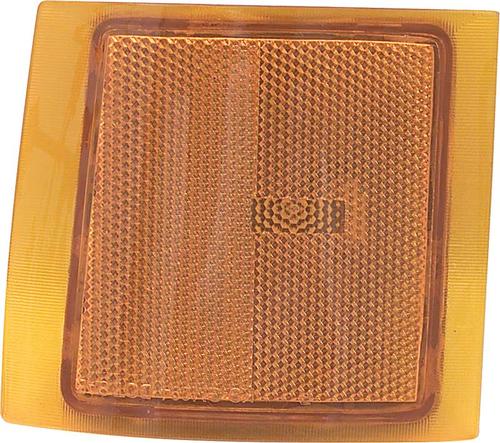 1994-2002 Chevy, GMC Pickup, 1994-00 Tahoe, Yukon, 1994-99 Suburban; Lower Side Marker Lens; Amber; with Chrome Grill; R