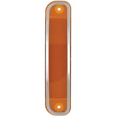 1973-80 Chevy, GMC Pickup, Blazer, Jimmy, Suburban; Front Side Marker Lamp; LED Conversion; Amber Lens; with Chrome Trim; RH or H; Each