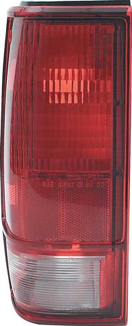 1982-93 Chevrolet S10, GMC Sonoma Tail Lamp Assembly without Trim; LH